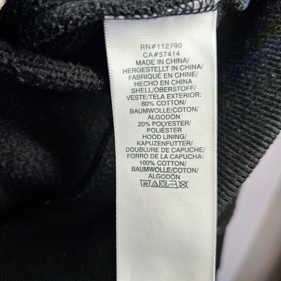 True Religion Hoodie Black Full Zip World Tour Red Logo Mens Medium M - Picture 11 of 14